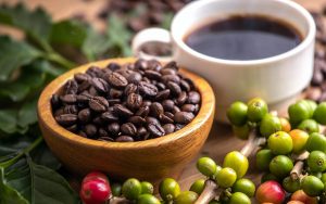 cup of coffee beans with smoke QUD84LB Kuban®
